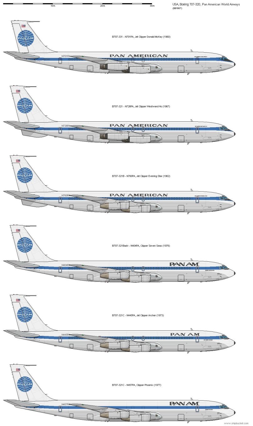 Боинг 707 схема салона