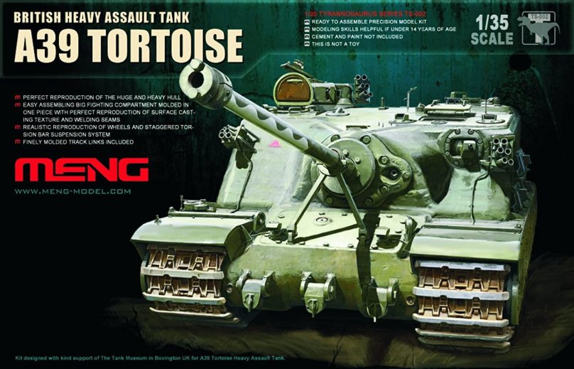 Сборная модель Meng a39 Tortoise 1:35