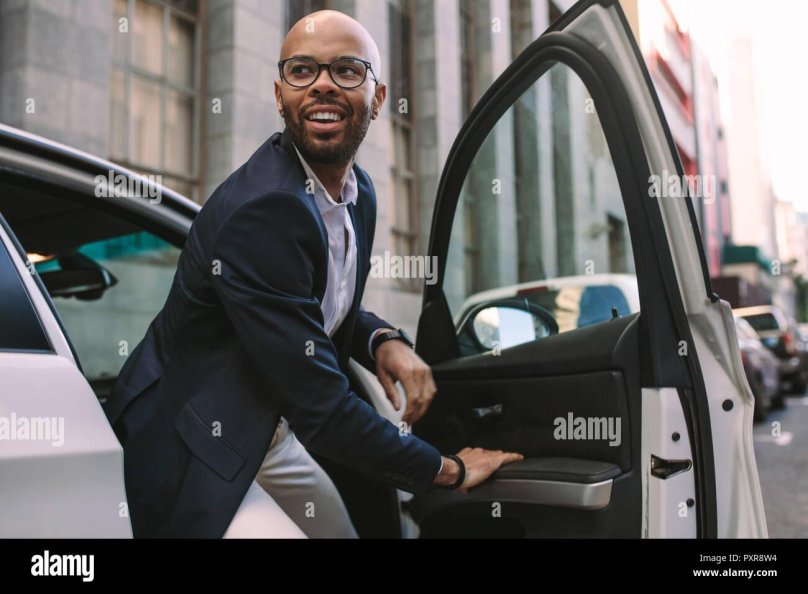 Man stepping out of the car Shoe