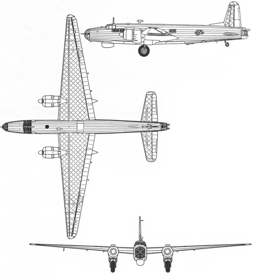 Чертежи Виккерс Веллингтон бомбардировщик
