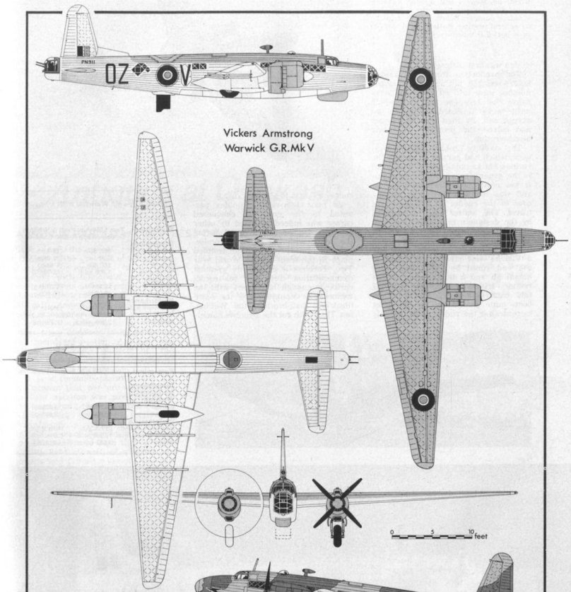Чертежи Виккерс Веллингтон бомбардировщик