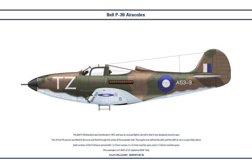 P-39 Аэрокобра чертежи