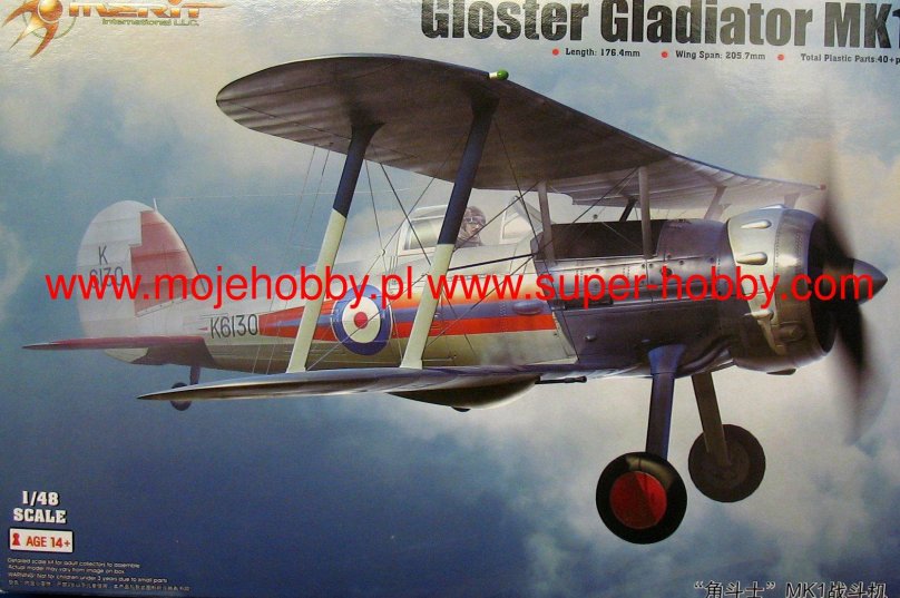 1/48 Истребитель Gloster Gladiator