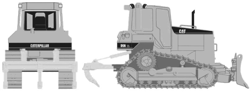 Caterpillar d10t чертеж