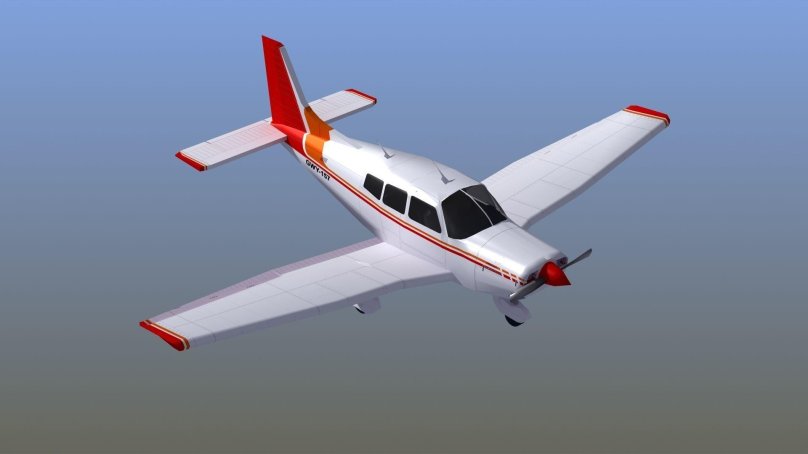 Самолет 3d модель