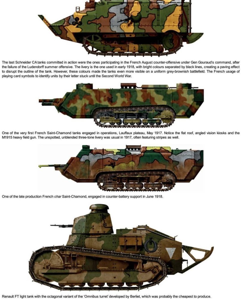 Французские танки первой мировой войны сен Шамон