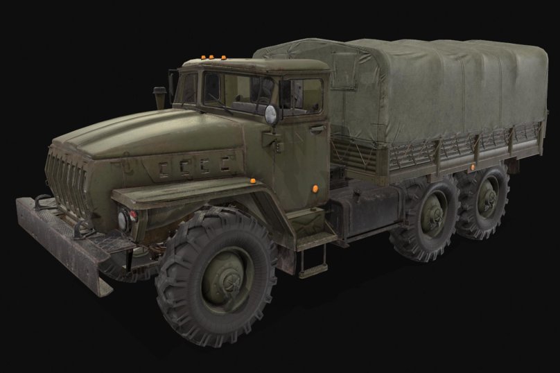 3d модель Урал 4320