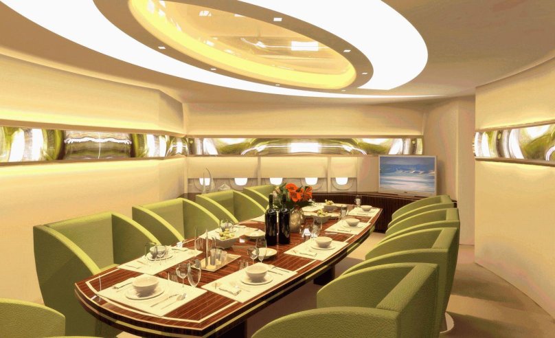 Airbus a380 салон