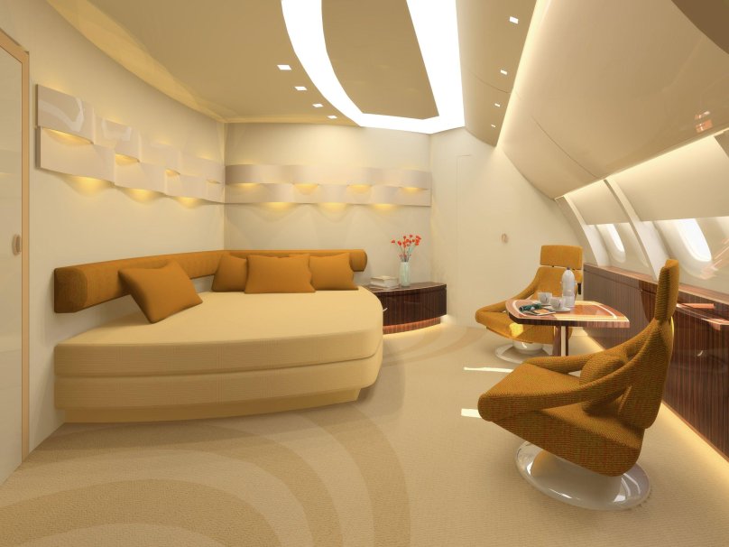 Airbus a380 салон