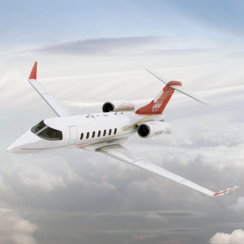 Learjet 45 красный