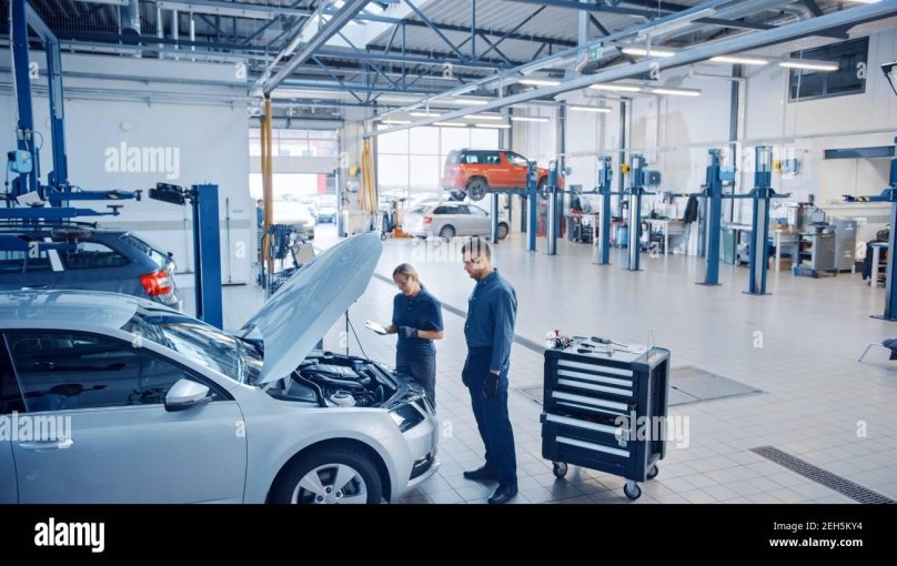 Автосервис размытый фон