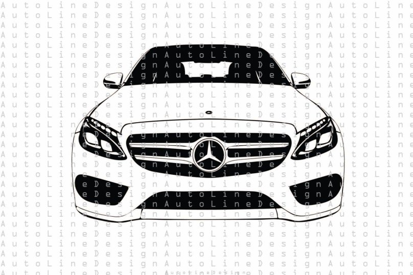 Машина Мерседес вектор