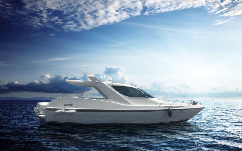 Красивый катер