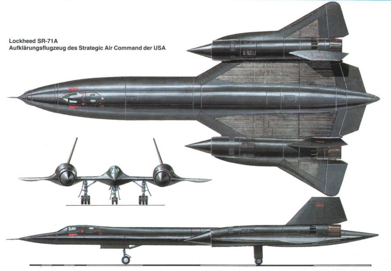 Lockheed SR-71 Blackbird самолёты-разведчики