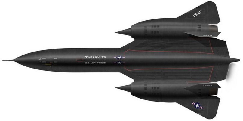 Локхид SR-71 чёрный Дрозд