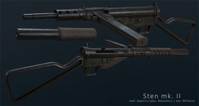 Sten mk2 оружие