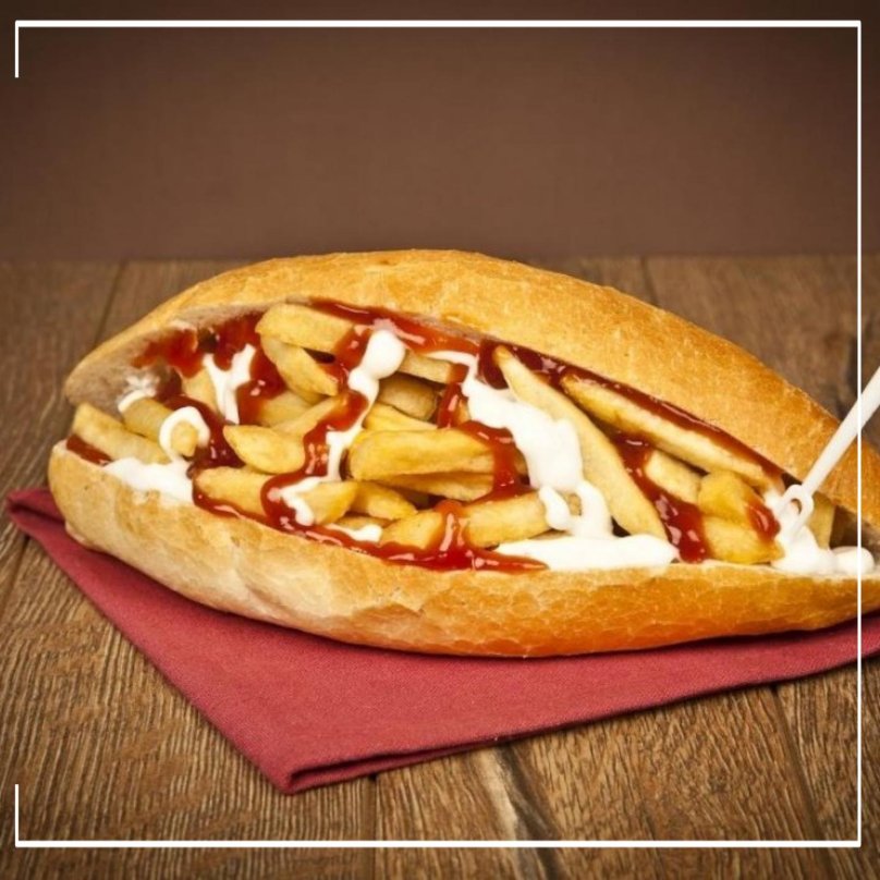 Сэндвич с картошкой фри