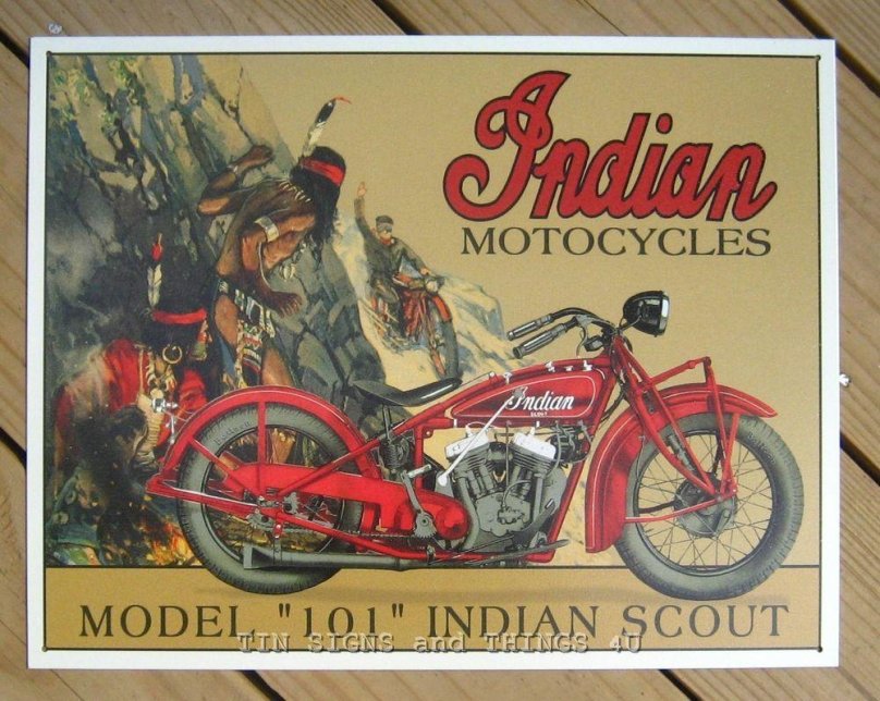 Мотоцикл Индиан Скаут ретро