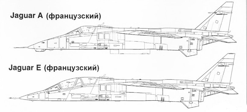 Sepecat Jaguar чертежи