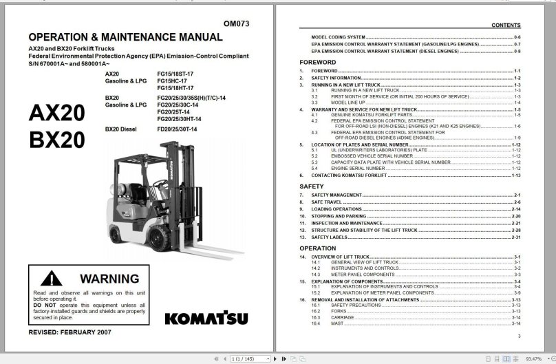 Komatsu fg15-17