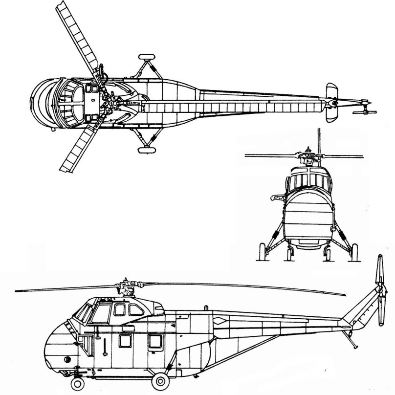 Вертолет Sikorsky uh 34