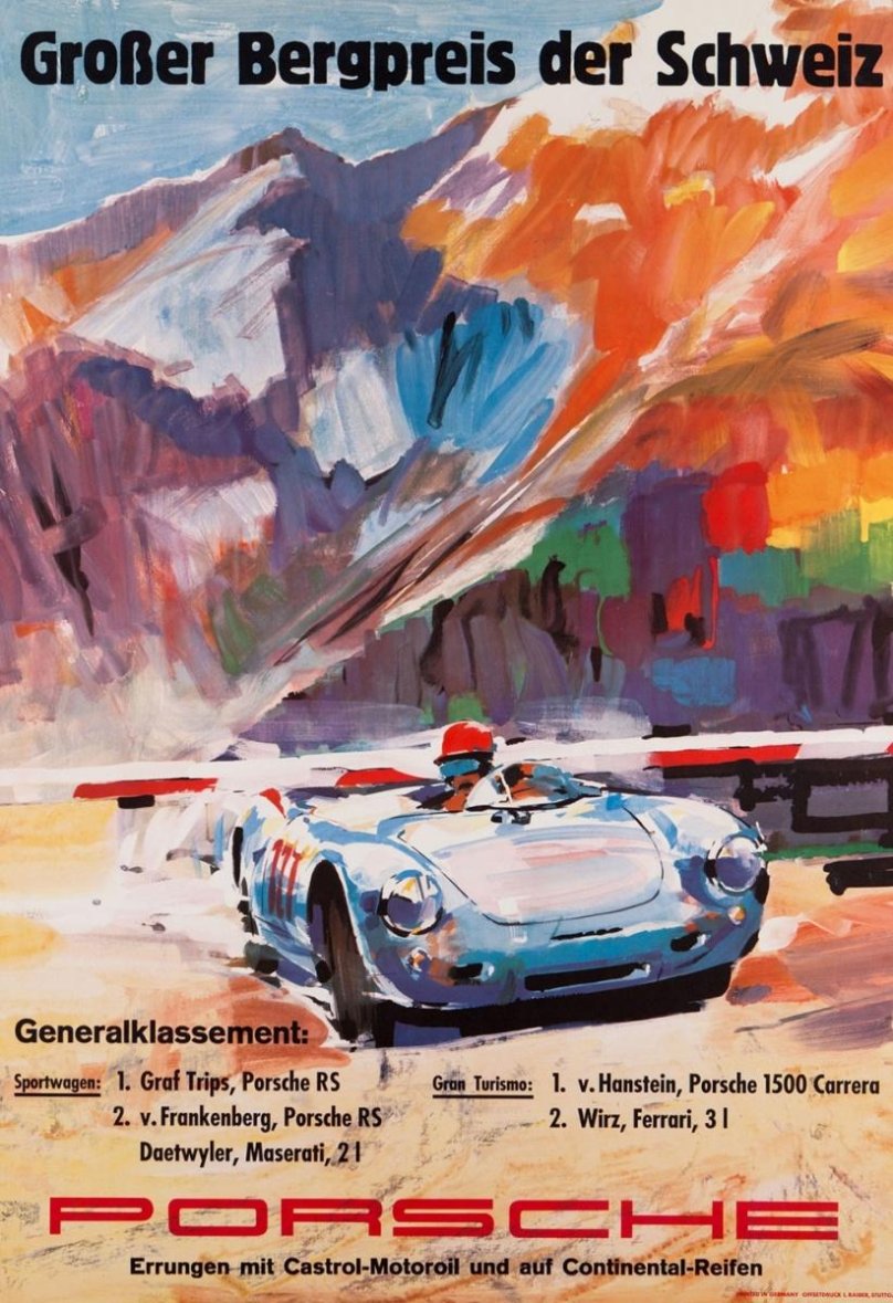 Порше плакаты