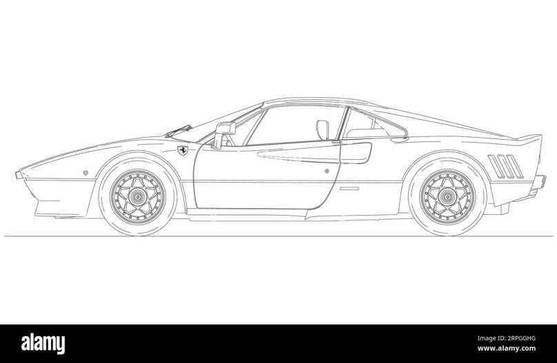 Ferrari f40 чертеж