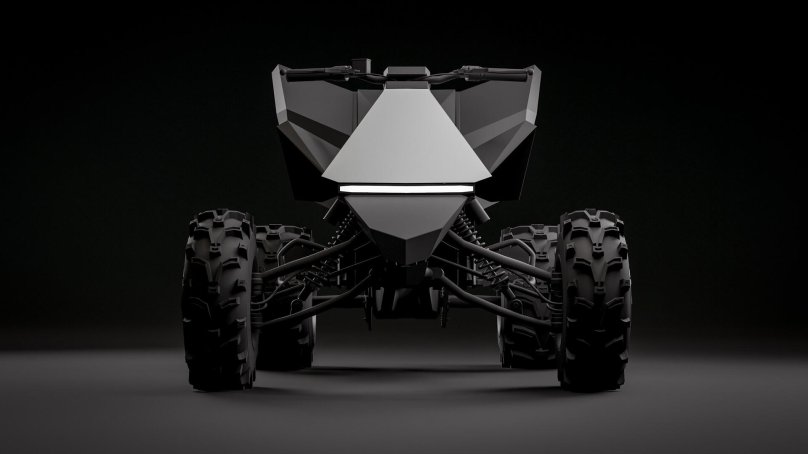 Тесла КИБЕРТРАК С квадроциклом