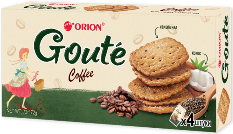 Печенье «Orion» goute Coffee затяжное, 72 г