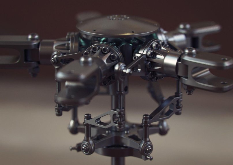 Механизм вертолета