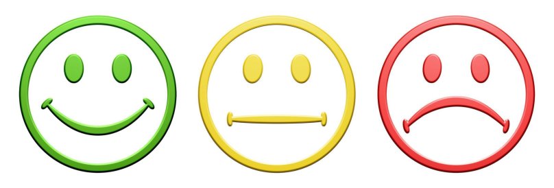 Грустный и веселый смайлик