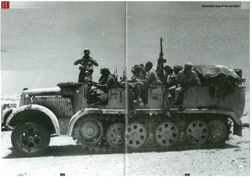 Немецкий полугусеничный тягач SD KFZ 7