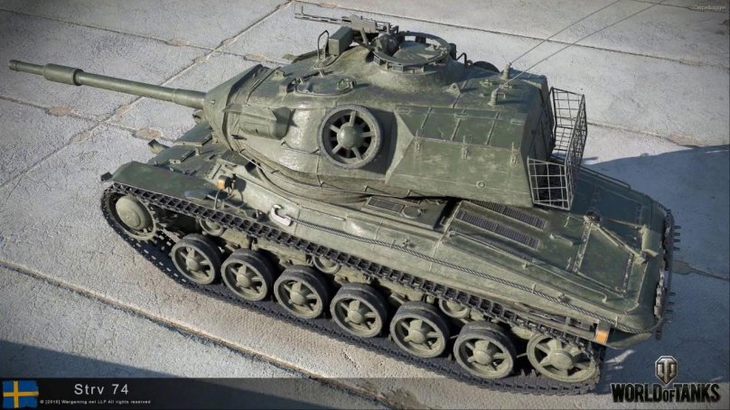Strv 74 шведский средний танк