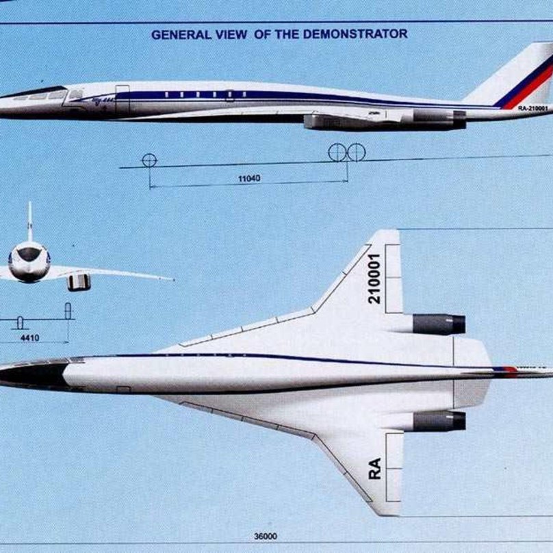 Ту-144 сверхзвуковой самолёт