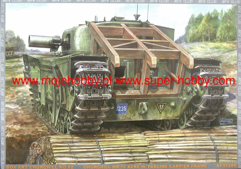 Af35288 1/35 Churchill MK IV Avre w/ fascine Carrier frame