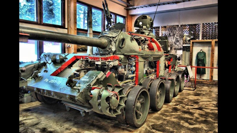 Танк т-55 внутри