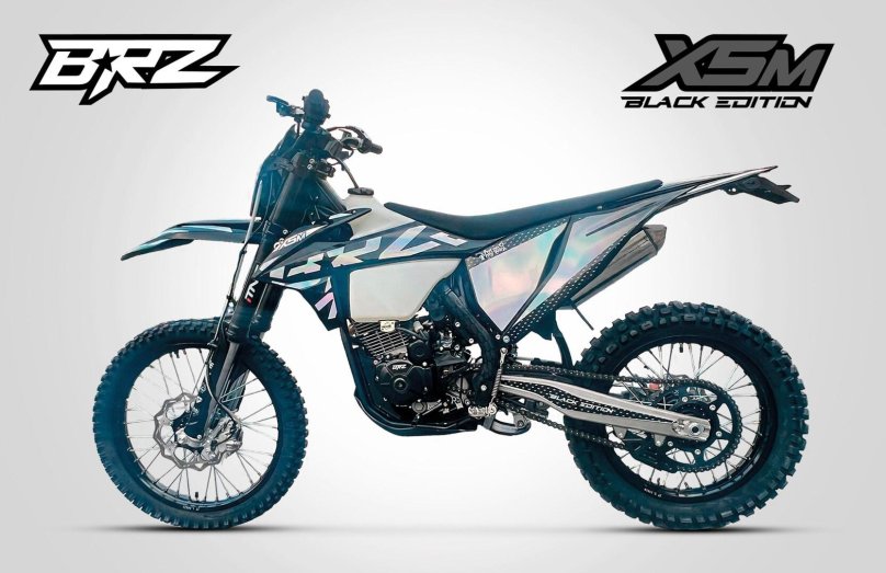 Мотоцикл кроссовый BRZ x5 Black Edition (172fmm-PR, 2023 Г.)