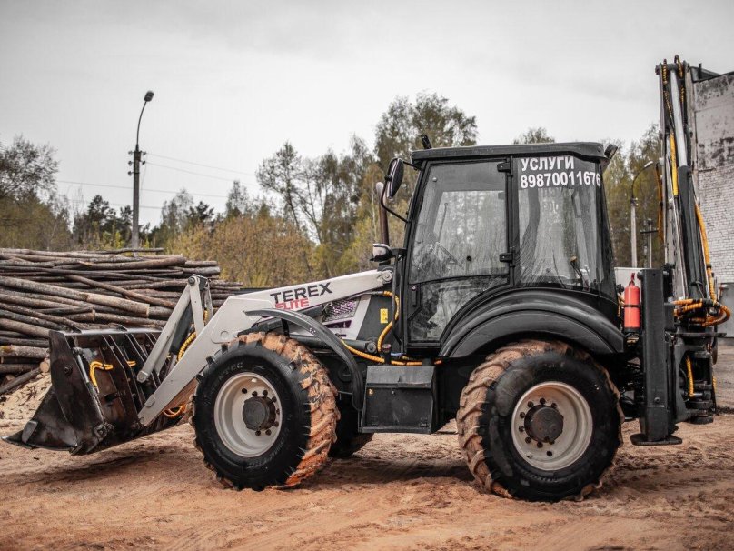 Габариты экскаватора погрузчика Терекс 970