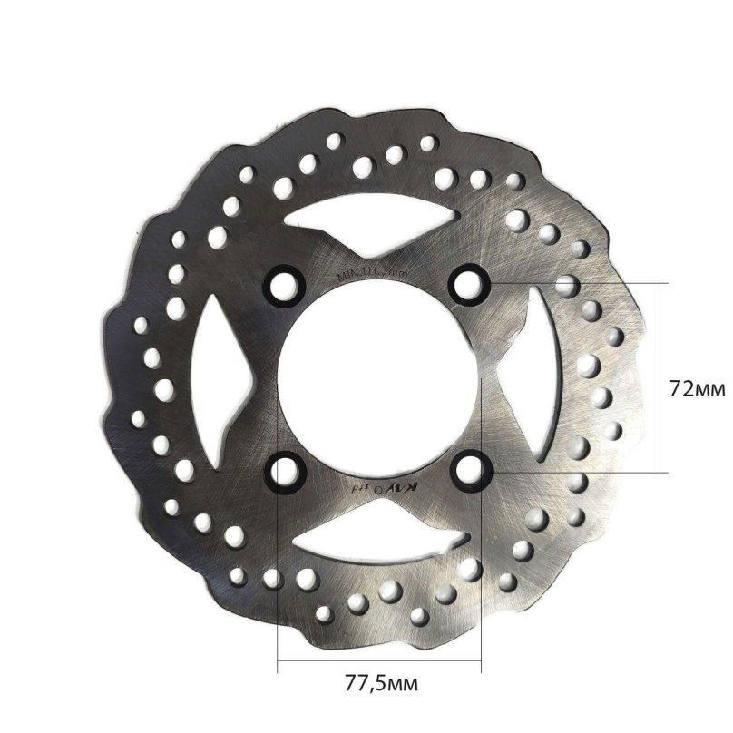 Передний диск тормозной Kayo t2