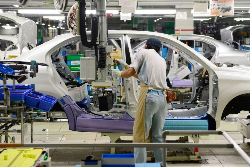 Завод Тойота в Японии