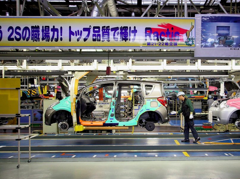 Завод Тойота в Японии