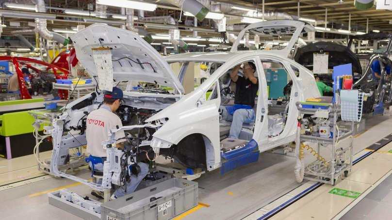 Завод Тойота в Японии