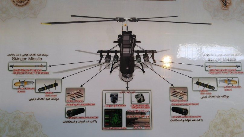 Вертолет с бомбами