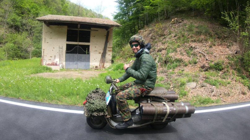 Военный мотороллер Веспа