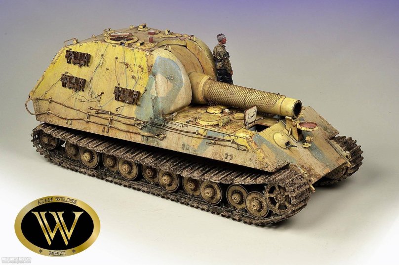 09535 Trumpeter Германская САУ гриль 30-30.5cm GRW L/16 Морсер бар 1/35