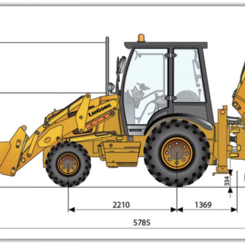 Экскаватор погрузчик 777 Liugong