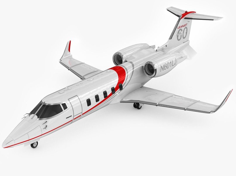 Learjet 45 красный