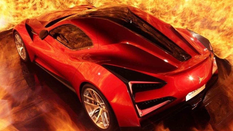 Огненный автомобиль