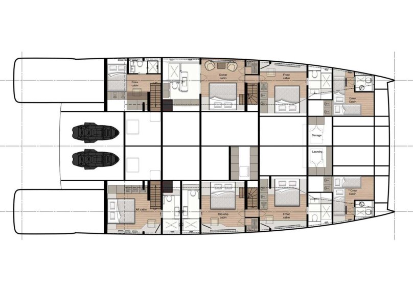 Sunreef 100 Power планировка