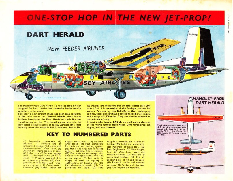 Handley Page Dart Herald drawing